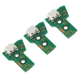 ECSiNG 3X JDS-040 Remplacement de Carte d'interface Assemblage du Port de Charge Compatible avec PS4 Pro Adaptateur Micro USB Ch