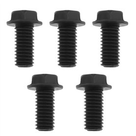 ECSiNG 5pcs M8x16mm Boulons à Filetage à Gauche Boulons à Bride Hexagonale Entièrement Filetés Boulon de Lame de Scie pour Lame