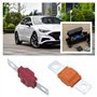 ECSiNG 14pcs Fusibles Midi 30/40/50/60/70/80/100Amp 32V Automobile Fusible Bolt-on Fusible pour Système d'alimentation Marine Él