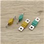 ECSiNG 14pcs Fusibles Midi 30/40/50/60/70/80/100Amp 32V Automobile Fusible Bolt-on Fusible pour Système d'alimentation Marine Él