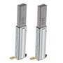 ECSiNG 2 Paires (4pcs) Balais de Charbon Remplacement Compatible avec 30/60/70/80/90L Aspirateurs Industriels 11x6x29mm Accessoi