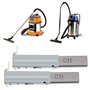 ECSiNG 2 Paires (4pcs) Balais de Charbon Remplacement Compatible avec 30/60/70/80/90L Aspirateurs Industriels 11x6x29mm Accessoi