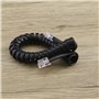 ECSiNG 4pcs Téléphone Combiné Cordon Remplacement Enroulé Téléphone Combiné Câble PVC Téléphone Accessoires 1.5 Mètres Noir