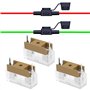 ECSiNG Lot de 20 porte-fusibles PCB avec 20 coques transparentes à double terminaux 250 V 6 A 5 x 20 mm pour fusible PCB - Boîti