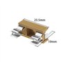 ECSiNG Lot de 20 porte-fusibles PCB avec 20 coques transparentes à double terminaux 250 V 6 A 5 x 20 mm pour fusible PCB - Boîti