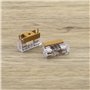 ECSiNG Lot de 20 porte-fusibles PCB avec 20 coques transparentes à double terminaux 250 V 6 A 5 x 20 mm pour fusible PCB - Boîti