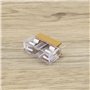 ECSiNG Lot de 20 porte-fusibles PCB avec 20 coques transparentes à double terminaux 250 V 6 A 5 x 20 mm pour fusible PCB - Boîti