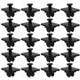 ECSiNG Lot de 20pcs Clips de Fixation pour Pare-Chocs Arrière et Garniture de Voiture Compatible avec Golf Compatible avec Passa