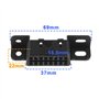 ECSiNG OBD2 Connecteur de Prise de Fil Femelle à 16 Broches Adaptateur Voiture OBDII J1962 OBD 2 Kit de Coque Prise pour Harnais