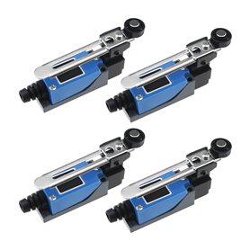 ECSiNG 4pcs ME-8108 Interrupteurs de Fin de Course Commutateur de Bras Levier à Rouleau Réglable NC-NO pour Machines-outils Mach