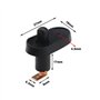 ECSiNG Lot de 4pcs Interrupteurs de Lumière de Porte Intérieure PRC8548 Compatible avec Land Rover Defender Interrupteur d'éclai