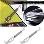 ECSiNG 2 Ensembles Ressorts de Coffre Voiture Kit de Rallye Verrouillage de Capot Supports de Moteur en Acier Inoxydable Kit de 