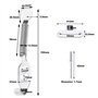 ECSiNG 2 Ensembles Ressorts de Coffre Voiture Kit de Rallye Verrouillage de Capot Supports de Moteur en Acier Inoxydable Kit de 