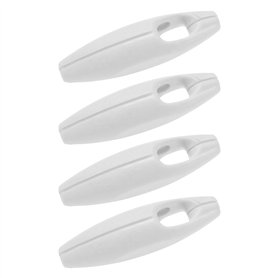 ECSiNG Lot de 4 poids de chaîne pour store enrouleur - Corde blanche - Accessoires de fenêtre - Poignée de chaîne pour stores ro