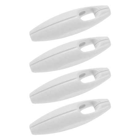 ECSiNG Lot de 4 poids de chaîne pour store enrouleur - Corde blanche - Accessoires de fenêtre - Poignée de chaîne pour stores ro