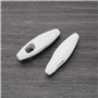 ECSiNG Lot de 4 poids de chaîne pour store enrouleur - Corde blanche - Accessoires de fenêtre - Poignée de chaîne pour stores ro