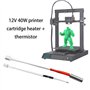 ECSiNG 4pcs Accessoires d'imprimante 3D Cartouche Chauffante Tête d'impression Thermistance Chauffante Compatible avec Anycubic 