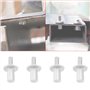 ECSiNG 50 Pcs 6,4 X 4 Mm Rivets d'entraînement en Aluminium Rivet Aveugle Kit de Rivets Rivets à Tête Ronde en Aluminium pour La