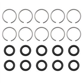 ECSiNG Lot de 10 bagues de retenue pour clé à chocs avec joint torique compatible avec clé à choc de 9