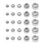 ECSiNG 50pcs Écrous à Sertir Automatiques 304 Écrou à Rivets en Acier Inoxydable de Fixation écrou de Fixation à Auto-serrage Mo