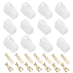 ECSiNG 10 Jeux de Connecteurs de Fil électrique Automobile à 3 Broches Mâle Et Femelle Kits Prise Borne de Câble pour Moto Vélo