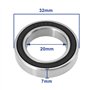 ECSiNG 4X Roulement de Roue Avant scellé en Acier Inoxydable Double Joint en Caoutchouc Compatible avec SURRON Light Bee LBX L1E