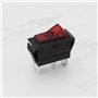 ECSiNG 2 Interrupteurs Lot de à Bascule Rouges 12 V 20 A à 3 Broches Et 2 Positions à LED Compatible avec Caravane Electrolux Do