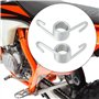 ECSiNG 1 Paire de Ressorts de Montage de Repose-Pieds de Motocross en Matériau Galvanisé Compatible avec 125-530 EXC/EXC-F1998-2