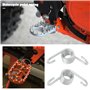 ECSiNG 1 Paire de Ressorts de Montage de Repose-Pieds de Motocross en Matériau Galvanisé Compatible avec 125-530 EXC/EXC-F1998-2