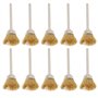 ECSiNG 10pcs Mini Brosses Métalliques en Laiton avec Tige de 3mm Outil Rotatif Brosse Métallique en Laiton pour Métal Bois Pierr