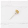 ECSiNG 10pcs Mini Brosses Métalliques en Laiton avec Tige de 3mm Outil Rotatif Brosse Métallique en Laiton pour Métal Bois Pierr