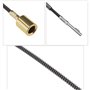 LT Easiyl 4pcs Outil de Meulage Rotatif Outil de Meuleuse Électrique Fils à Ressort Axiaux Accessoires de Brosse en Carbone Comp