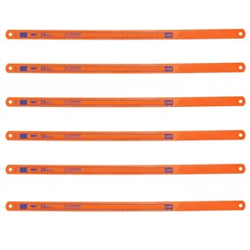 LT Easiyl 6pcs Lames de Scie à Métaux 24TPI Lame de Scie Bimétallique HSS Lame de Scie Bimétallique Tranchant 300mm Scies à Méta