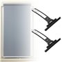 LT Easiyl 4pcs Suspension de Volet Roulant Ressort de Store à Ressort Cintre de Verrouillage Bande de Suspension Enduite de Nylo