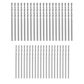 LT Easiyl Lot de 40 mini forets hélicoïdaux en acier rapide à double rainure avec foret de 1