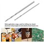 LT Easiyl Lot de 40 mini forets hélicoïdaux en acier rapide à double rainure avec foret de 1,5 mm et 1 mm pour bois, plastique, 