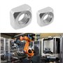 LT Easiyl 50 Pièces Écrous Carrés 304 Écrou Carré en Acier Inoxydable DIN557 Écrou Carré Plat Écrou Carré Écrou de Fixation Carr