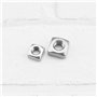 LT Easiyl 50 Pièces Écrous Carrés 304 Écrou Carré en Acier Inoxydable DIN557 Écrou Carré Plat Écrou Carré Écrou de Fixation Carr