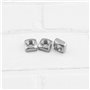 LT Easiyl 50 Pièces Écrous Carrés 304 Écrou Carré en Acier Inoxydable DIN557 Écrou Carré Plat Écrou Carré Écrou de Fixation Carr