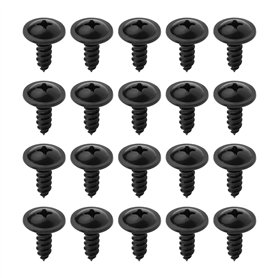 LT Easiyl 20 Pièces 24mm X 6mm Autotaraudeuses Croisées Pare-Chocs M6 Fixes Vis Garde-Boue de Carrosserie Voiture Fixation à Riv