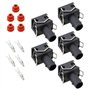 LT Easiyl 5 Sets de Connecteurs Automobiles à 1 Broche Connecteur de Faisceau de Câbles Femelle 357972771 avec Prise de Borne Pr