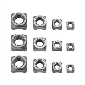 LT Easiyl Assortiment de 100 écrous carrés en acier M5 x 0
