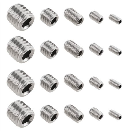 LT Easiyl Lot de 20 vis à tête hexagonale en acier inoxydable 304 M3 M4 M5 M6 M8 pour porte-rouleau de papier toilette