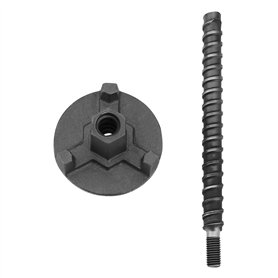 LT Easiyl 1 Jeu de Tiges Filetées en Béton avec écrou à Oreilles pour Support de Carottage Perceuse à Carotter pour Outils de Ca