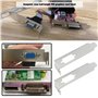 SG Store Lot de 4 supports discrets pour cartes graphiques HDMI DVI VGA et vidéo Demi-hauteur Support pour boîtier d'ordinateur 