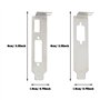 SG Store Lot de 4 supports discrets pour cartes graphiques HDMI DVI VGA et vidéo Demi-hauteur Support pour boîtier d'ordinateur 