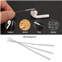 SG Store 10pcs 2.5mm Aide Auditive Tube Brosse Aide Auditive Nettoyage Kits Aide Vent Brosse pour Nettoyages Dragage Ventilation