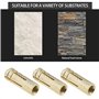 SG Store Lot de 20 chevilles M6 en laiton pour ancrage mural - Manchon de fixation en laiton pour ancrage dans des briques solid