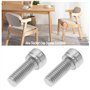 SG Store 4pcs M8x20mm Fixation à Vis à Six Pans Creux Filetage à Gauche en Acier Inoxydable pour l'assemblage de Navires d'équip
