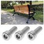SG Store 4pcs M8x20mm Fixation à Vis à Six Pans Creux Filetage à Gauche en Acier Inoxydable pour l'assemblage de Navires d'équip